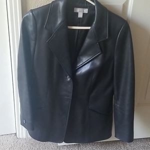 Black Leather Blazer